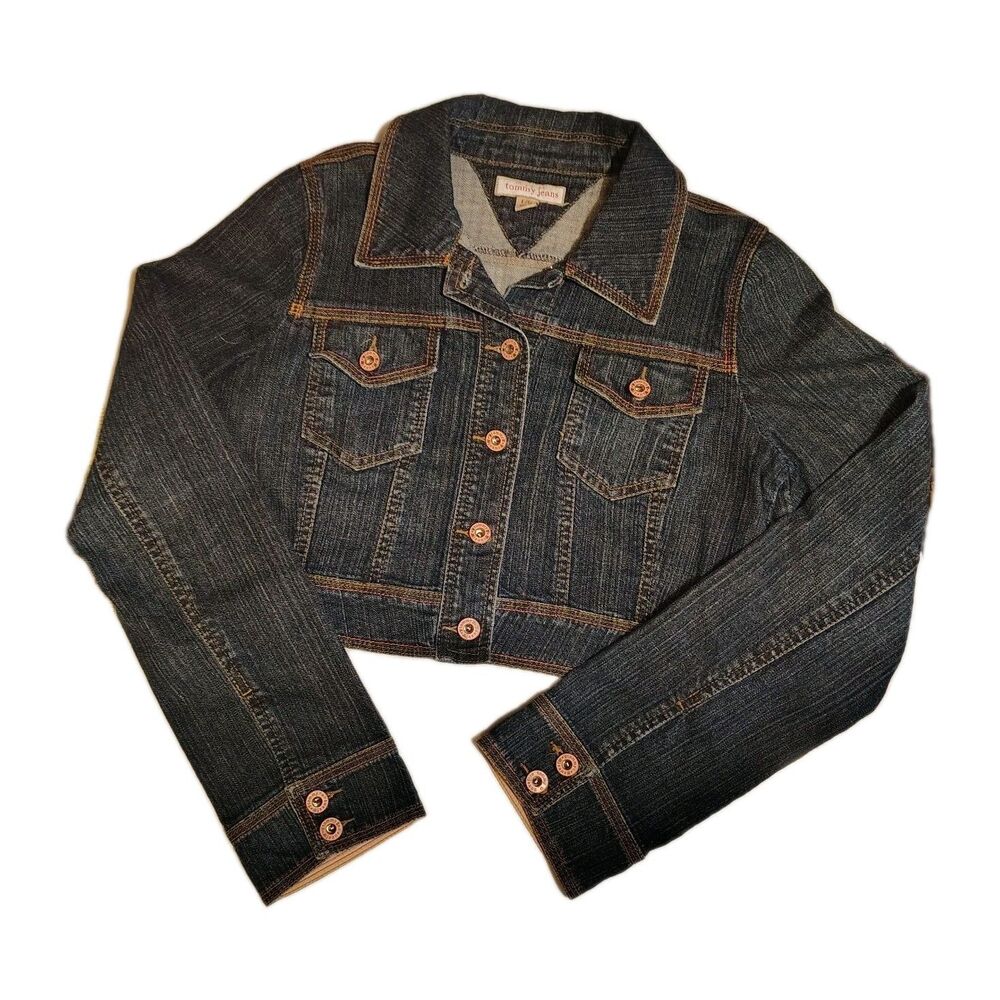 Tommy Hilfiger Jean Jacket Blue Denim Size Large